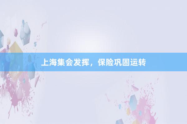 上海集会发挥，保险巩固运转